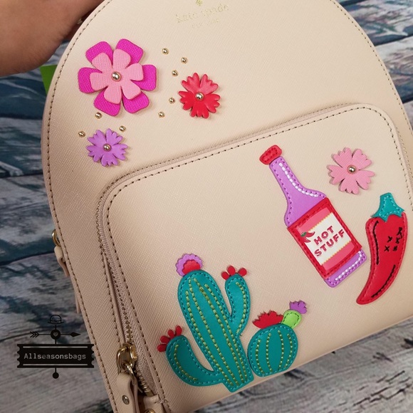 Kate spade cactus Tomi cactus backpack new horizon - Picture 3 of 8